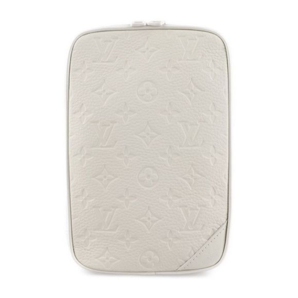 Louis Vuitton Utility Side Bag Monogram Leather White Bum Bag - Picture 1 of 8